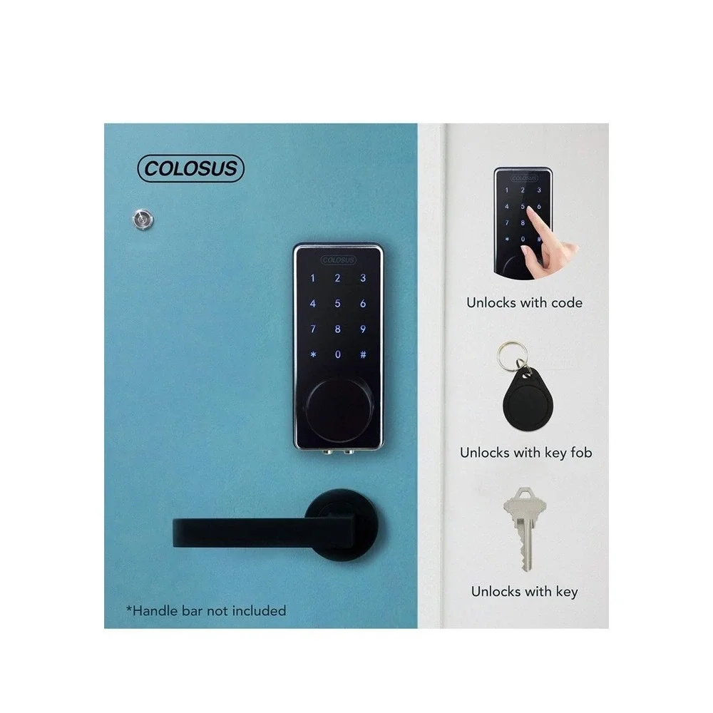 COLOSUS NDL626 Keyless Entry Deadbolt Smart Door Lock Auto Lock FOB Secure